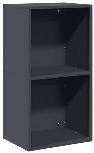 vidaXL Brennholzregal Anthrazit 40x30x75 cm Kaltgewalzter Stahl, Kaminholzregal, Kaminholzständer, Holzlager, Feuerholzregal, Kaminholzlager