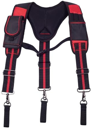 Tool Belt with Suspenders for Men Breathable Construction Harness | Safety Tool Belt Adjustable for High-altitude Work Carpenters, Construction Harness