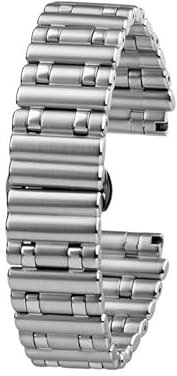 yeziu Edelstahl-Uhrenarmband für den mechanischen Chronographen von Breitling, insbesondere das Uhrenarmband im Bullet-Stil B01(Silver)