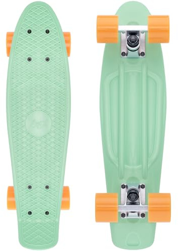 KMX Skateboard Mini Cruiser 22 Pouces pour Enfants,Adultes | Format Compact pour Garçons,Filles,Enfants,Étudiants,Adultes.Roulements Lisse,Roues PU,Trucks Aluminium