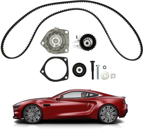 Kit Cinghia di Distribuzione con Pompa dell'Acqua – Set Completo, Compatibile con Alfa Romeo 159 Giulietta Fiat Ducato 500X Opel Astra J Insignia, Ricambio Diretto per VKMC 05193 / KP35623XS-1