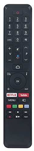 VINABTY Ersatz Fernbedienung Passend für Telefunken Techwood TV TKA43UHD19B U43XA53B TD50AND20BT U65XA53B TD55AND20BT U55XA53B TD65AND20BT TD58AND20BT D65V900M4CWH,Ohne Sprachfunktion