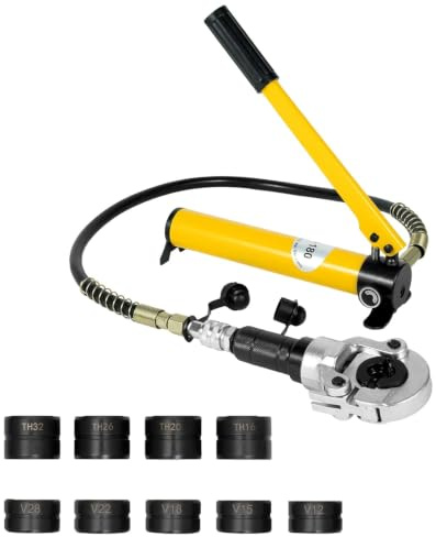Pince à sertir hydraulique, pince à sertir 6T pour tuyau en cuivre, ensemble de pinces à sertir V/TH
