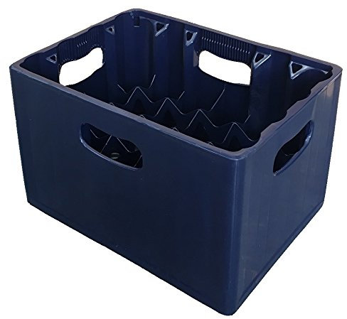 24 Compartment 330ml Lager Bottle Plastic Stacking Beer Milk Glass Bottle Crate – Ideal for Homebrew Lager Bottle Storage Glass Catering Recycling (2)