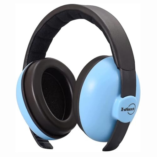 Iwinna Cuffie Antirumore Bambini Cuffie Neonato Antirumore Protezione Orecchie Antirumore per Bambini da 1 Mese a 2 Anni