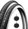 Deestone EBA28BCD 2 Abdeckungen Weiß + 2 Luftkammern für Fahrrad City Bike Trekking 700 x 35 28 1 5/8 3/8 (37-622)