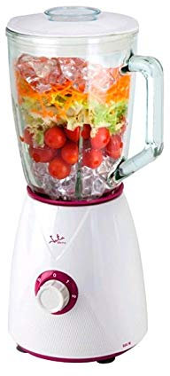 Jata BT263 Batidora de Vaso Capacidad 1,5 l Cuchilla Dentada de Acero Inoxidable 2 Velocidades y Pulse Vaso de Cristal