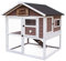 Dehner Nagerheim Happy Home Castel, ca. 108 x 103 x 106 cm, Tannenholz, weiß/hellbraun