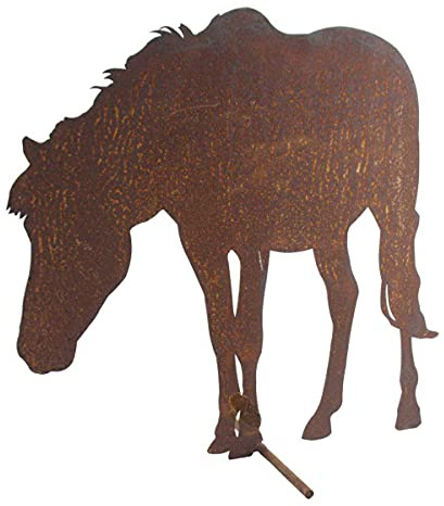 440s Rost Pferd grasend. H: ca. 39cm | SA-BH1-2 | 4260553562189