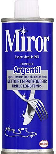 Miror - Formule Argentil, Nettoyant Argent, Chrome, Inox, Nickel, Étain - 250Ml - Lot De 4 - Livraison Rapide En France - Prix Par Lot