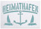 Heimathafen Schablone mit Rustikalem Anker und Segelschiffen