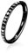 16G Septum Clicker Ring Daith Muschelschmuck Nahtloser Clicker Ring Seitenpyramide Chirurgischer Stahl Turm Tragus Knorpel Muschel Piercing Schmuck Kleiner Reifen Ohrring Nasenring 6mm Schwarz