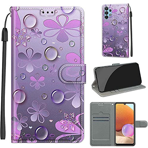 Funda para Samsung Galaxy A32 4G - Libro de Cuero con Tapas y Cartera, Carcasa Magnética con Funda Móvil