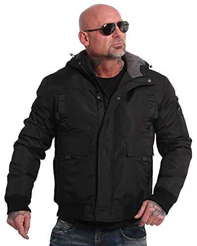 Yakuza Herren EMB Signz Ultimate Winterjacke, Schwarz, M