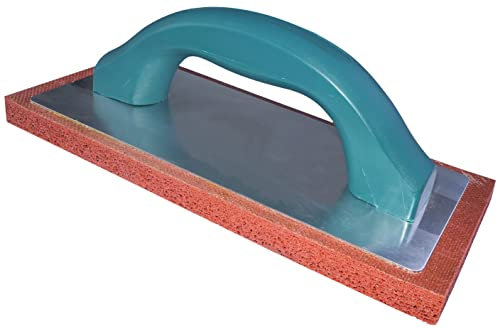 AERZETIX - C54531 - Frattone di finitura in gomma porosa - 230x100x15mm - manico plastica/base metallo - cazzuola per stucco muratura