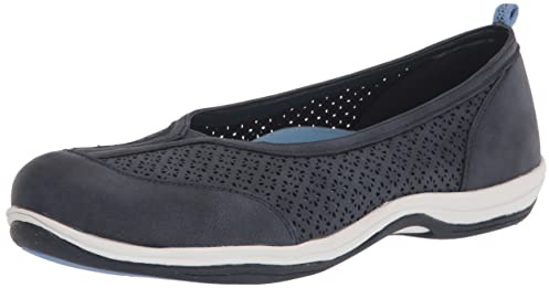 Easy Street Sport Women's Stern Sporty Ballet Flat Sneaker, Navy, 6.5