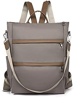 TNRHRT sjbb Sac à dos pour femmes, sacs à dos à bandoulière, sacs d'école pour femmes, sac à dos multifonction étanche pour ordinateur portable pour femmes (couleur : gris)