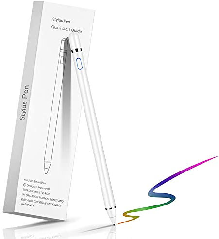 Penne stilo touch screen, pennino capacitivo per tablet, compatibile con iPad, 1,4 mm ad alta precisione e punta di sensibilità universale per la maggior parte dei dispositivi touch screen