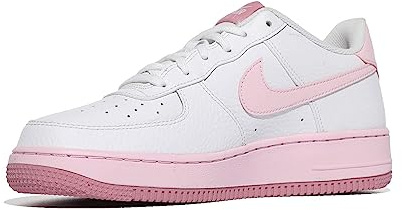 Nike Baskets Air Force 1 pour enfant, Blanc/mousse rose/rose élémentaire, 7 Big Kid