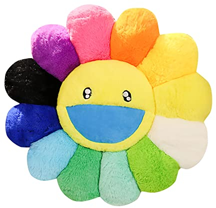 Zinsale Niedliches BlumenBodenkissen, Überwurfkissen, IndieRaumdekoration, Kissen für Teenager, Tweens, Mädchen, Plüsch, Stofftier für Kinder, Lesen, Necke,Schlafzimmer (40CM, 7 Farben)