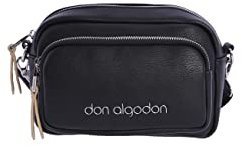 DON ALGODON Damen GEA Crossbody Bag Handtasche umhängetasche, Schwarz