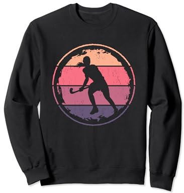 Feldhockey Vintage Mädchen Hockeyspieler Sweatshirt