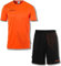 Uhlsport Herren Score 26 Fußball Trikot-Set - Fußball-Set Bestehend Aus Trainings-Shirt Und Trainings-Hose, Fluo Orange/Schwarz, XL EU