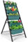 GiantexUK Raised Garden Bed, 5 Tier Vertical Ladder Planter with 5 Removable Trays, Wheels & Drain Holes, Elevated Flower Herb Growing Box for Indoor Outdoor (No Wheels, Greens, 57 x 75 x 121cm)