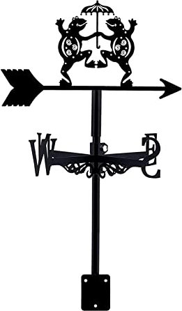 EICOFF Girouette de Jardin en Fer forgé Chat et Souris pour Ornement de Jardin Girouette de Jardin en Fer forgé pour Jardin Piquet de Jardin Girouette Indicateur de Direction du Vent