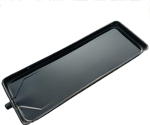 UZSPAC Bandeja de Drenaje para Aire Acondicionado Negro Acabado Bandeja Aire Acondicionado Agua Diseño de Desvío con Drenaje Recoge (Size : 37 * 10inch)