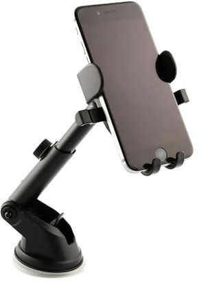 Streetwize - One Touch Phone Gadget Holder | Car Windscreen Phone Cradle | 360° Rotation | Fits Phones (60 to 90mm) Compatible with iPhone 14 Pro Max 13 12 11 SE, Galaxy S23 S22 Ultra