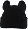 Winter Mütze mit Ohren Damen Gestrickte Wintermütze Warm Niedliche Katzenohren Strickmütze Skifahren Wollmütze Outdoor Beanie Mützen Schwarz