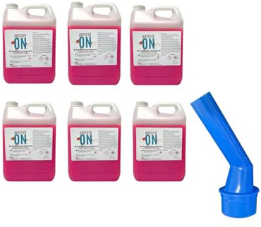 30L (6 x 5 Liter) Premium Scheibenfrostschutz -60°C (R) Halloween Ausgiesser inklusive Wischwasser Fertigmix Auto Scheibenwaschanlage