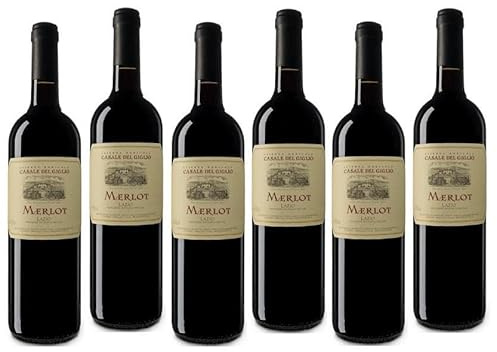 CASALE DEL GIGLIO VINO MERLOT 2021 IGT IGP LAZIO 75 CL 6 BOTTIGLIE
