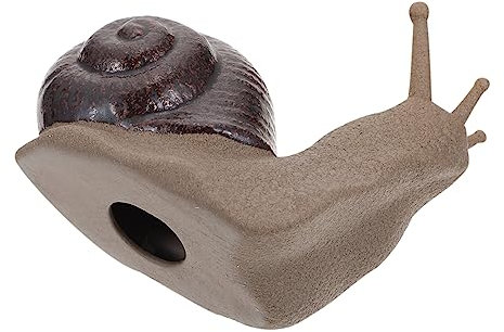 Supvox Gartenschnecken Statue Dekorative Ebene Figur Für Blumentopf Keramik Ornament Für Mikrolandschaft Lustige Schneckenfigur Für Garten Deko Für Miniaturgärten Und