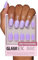 Glamnetic Press On Nails - Lilac | Solid Opaque Light Pastel Purple Round Nails, Reusable | 12 Sizes - 30 Nail Kit