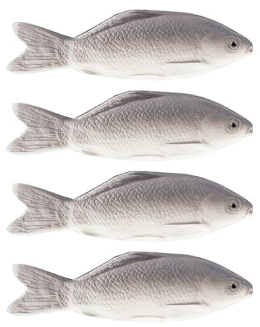 VICASKY 4Er Set Simuliertes Fischmodell Aus Pu Fisch Spielzeug Für Kinder Fischform Ornament Für Home Office Decor Desktop Dekoration Und Foto Requisite