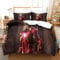 Iron Man Printing Duvet Cover Set Single Bed Quilt Cover Single Size Bedding Sets Soft Microfiber Duvet Covers Easy Care Lightweight Hypoallergenic With Zipper Closure with Matching Pillowcases