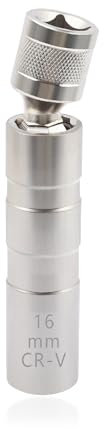 GTLM Zündkerzenschlüssel 16mm,Dünnwandig 12 Punkte 10mm Antrieb Zündkerzenschlüssel Satz Kompatibel mit BMW Nissan More Car,Steel Magnetickerzenschlüssel Set Car Gadgets(16mm)