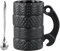 YILANJIN Tire Mug, 3D Cool Ceramics Tyre Cup with Spoon, Large Capacity for Men, Drinks, Car Lovers, Driver Mechanic 500 ML