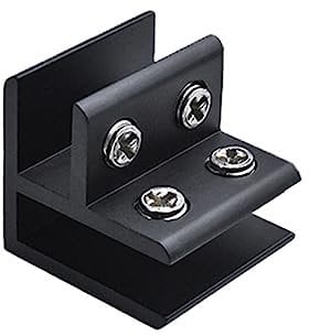 WYLZLKX Aluminum Alloy Frame-less Glass Bracket Connector Wall Tile Clip/Cross Type Glass Corner Clamp Easy to Install.90 degrees 5 to 8 mm