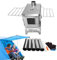 Four de tente en acier inoxydable - Poêle à bois portable pour camping - Four à bois portable - Four à bois portable - Réchaud à bois en acier inoxydable - Réchaud de camping multifonction pour la