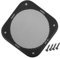 REPAIROCK Universal 4 Car Speaker Grills Cover Mesh Square 4 Inch Audio Speaker Subwoofer Guard Protector Case with Mounting Screws ABS Black - Pack of 1 Auto Replacement Parts