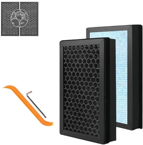 HEPA Cabin Air Filter interior Compatible with Tesla Model 3 Model Y with Activated Carbon Fit for 2016-2023 Model 3,2020 2021 2022 2023 Model Y (2 Pack with Tool)