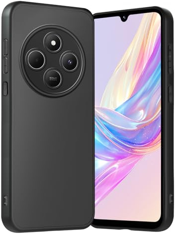 Handyhülle für Xiaomi Redmi 14C Hülle mit Kameraschutz, Stoßfest Kratzfest, Extrem Haltbarkeit Fallschutz Schutzhülle, Anti-Fingerabdruck, Unterstützt kabelloses Laden für Redmi 14C Case, Schwarz
