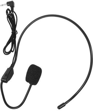 Toddmomy Headset mit Mikrofon für Sprachverstärker zur Einschulung Deko | 4 Stück-pack, 3.5mm Klinke, Kunststoff, Schwarz, Leicht, für Redner und Lehrer