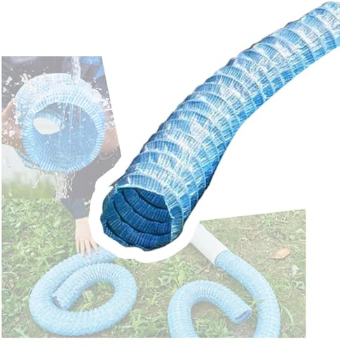 IMUNKT Drainagerohr Flexibel Gelocht Wellrohr DN50 5m Entwässerungssystem Abflussrohr Unterirdischen Drainrohr Für Baustellen/Landschaftsbau, Vliesstoff(L 6m/19.7ft,80mm(3 1/8))