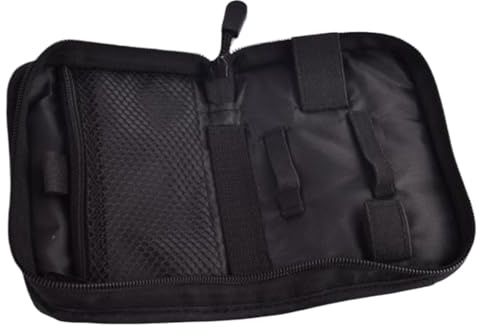 Polyester Diabetes Travel Case, 4.5x6 Inch Zippered Organizer Bag for Blood Glucose Monitor & Supplies