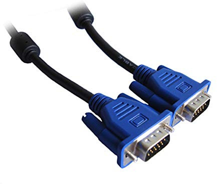 K01 10m VGA Kabel Anschlusskabel 15 pol St/St Adapter passend zu PC Laptop Monitor Beamer