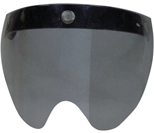 Universal-Visier für Helm, winddicht, UV-Schutz, Smoke, getönt, Salz, Flip Up 3-Snap mit 3 Knöpfen